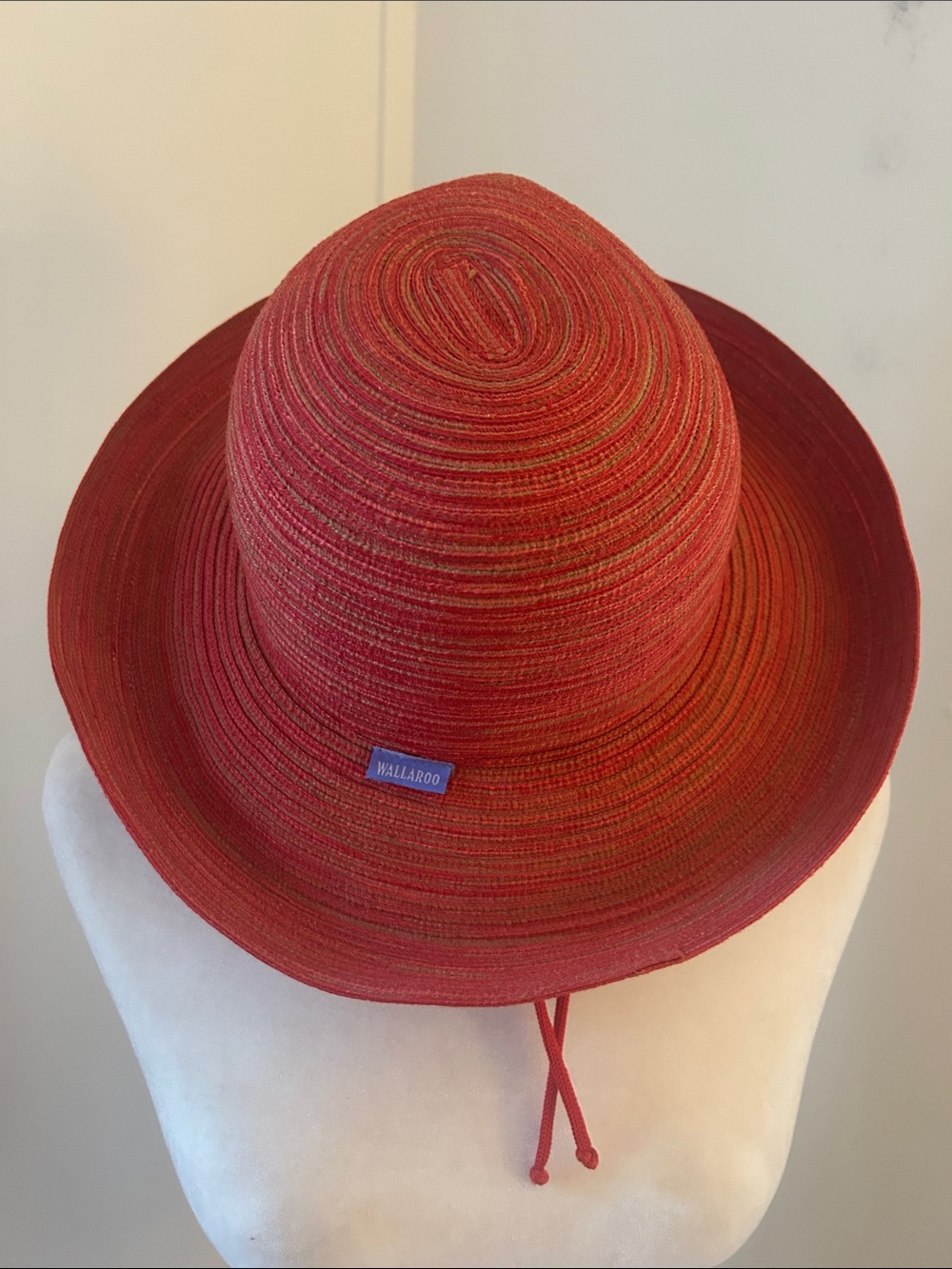 Wallaroo Salmon/Tan Woven Sun Hat - Picture 4 of 7